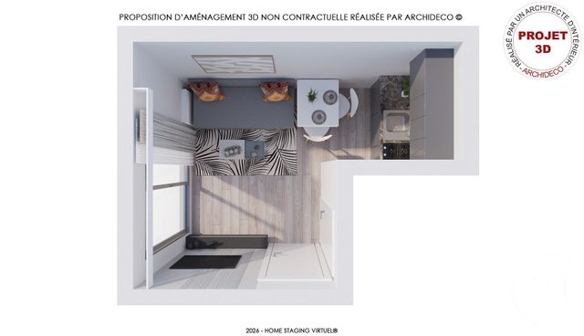 Appartement F2 à vendre - 2 pièces - 21.84 m2 - VILLERS SUR MER - 14 - BASSE-NORMANDIE - Century 21 Bagot Immobilier